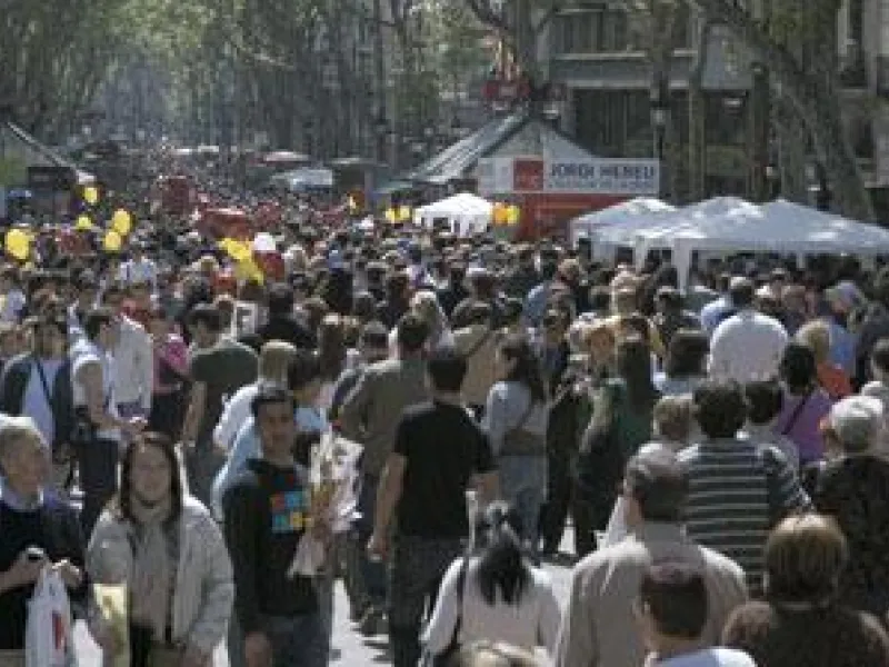 La fiesta de Sant Jordi en Barcelona 